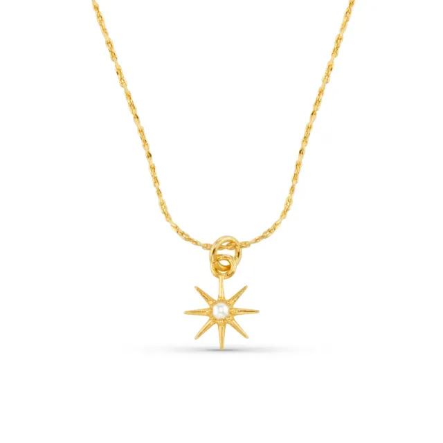Orelia June Birthstone Pearl halskæde guld perle