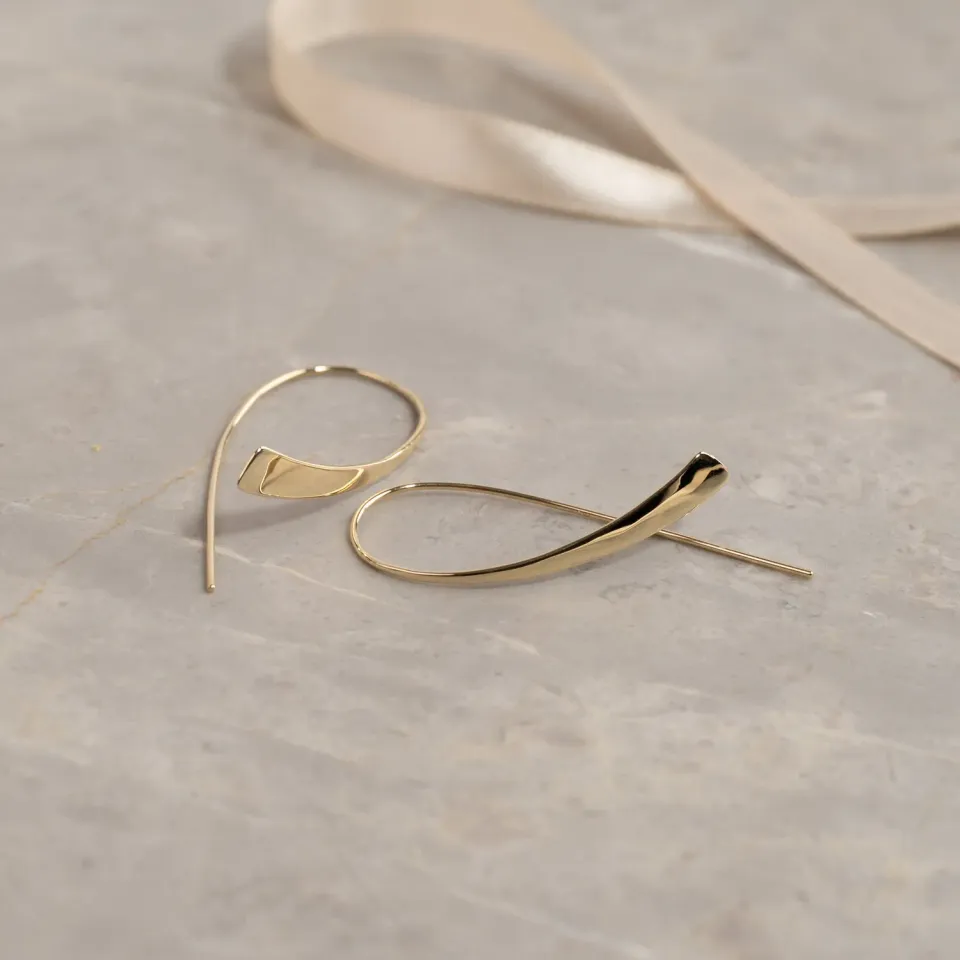 Sisi Copenhagen Kaja creoler guld 38 mm par