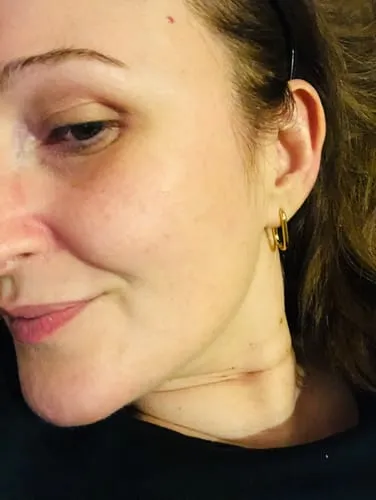 TIMI OF SWEDEN Paula Rectangular Hoop øreringe guld