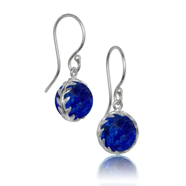 Bykjaergaard Arktisk Pil øreringe sølv lapis lazuli