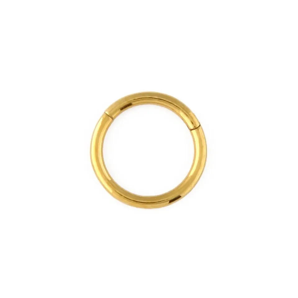 Orelia Clean Metal Clicker Hoop piercing 8mm guld