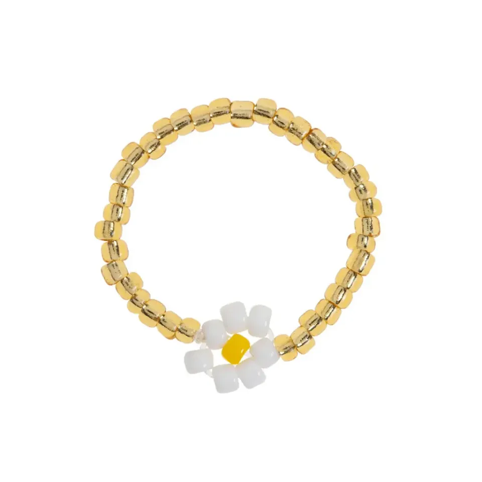 Timi of Sweden Lisa flower bead ring justerbar
