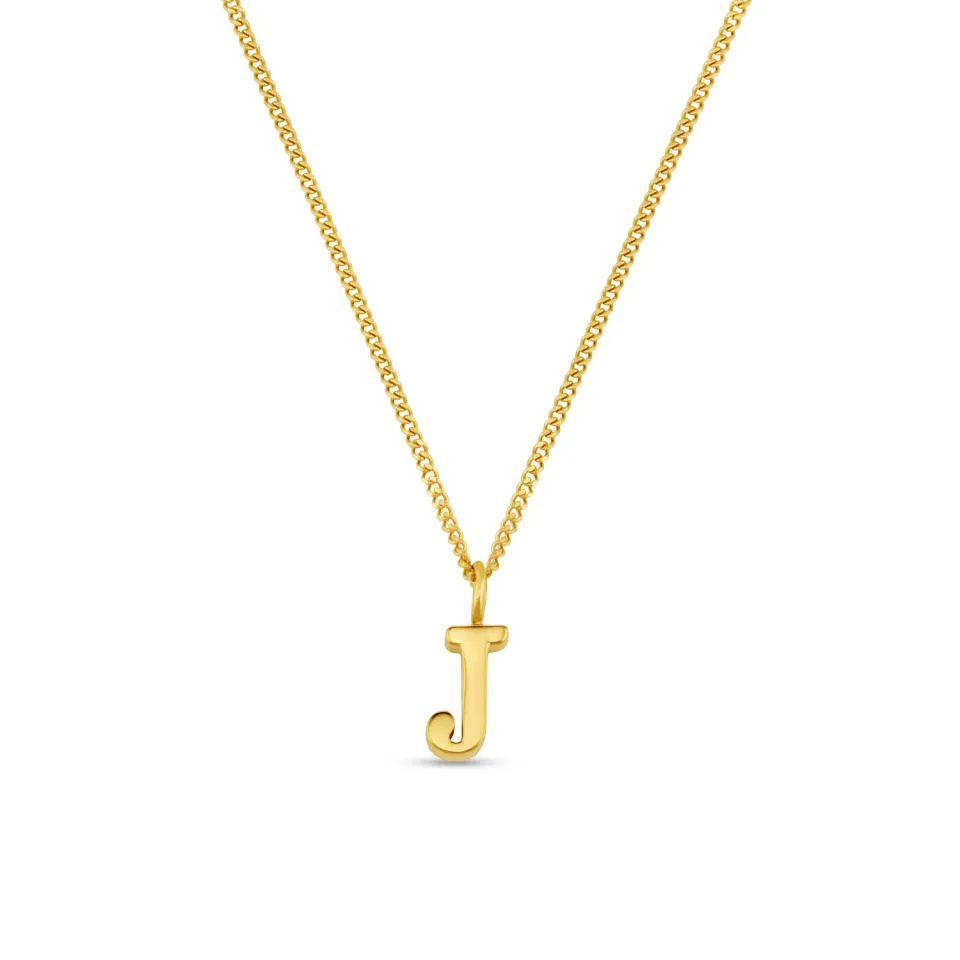 Orelia LUXE J Initial halskæde guld