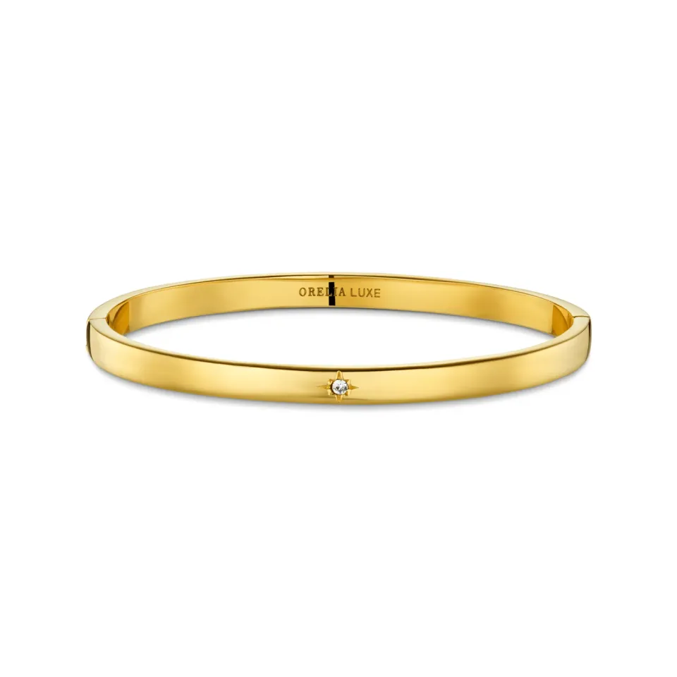 Orelia LUXE Crystal Starburst bangle armbånd guld