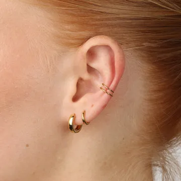 TIMI OF SWEDEN Emme ear cuff rustfrit stål par