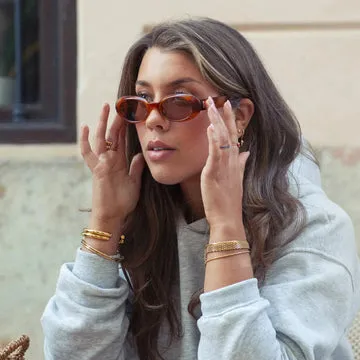 TIMI OF SWEDEN Maeve Statement bangle vandfast guld