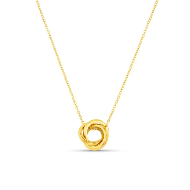 Orelia Mini Interlocking halskæde guld vandtæt
