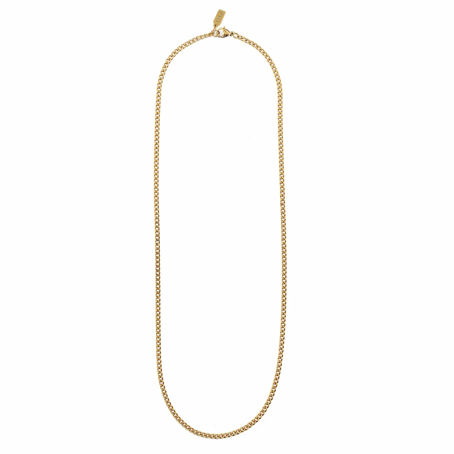 Orelia Fine Curb Chain halskæde guld vandtæt