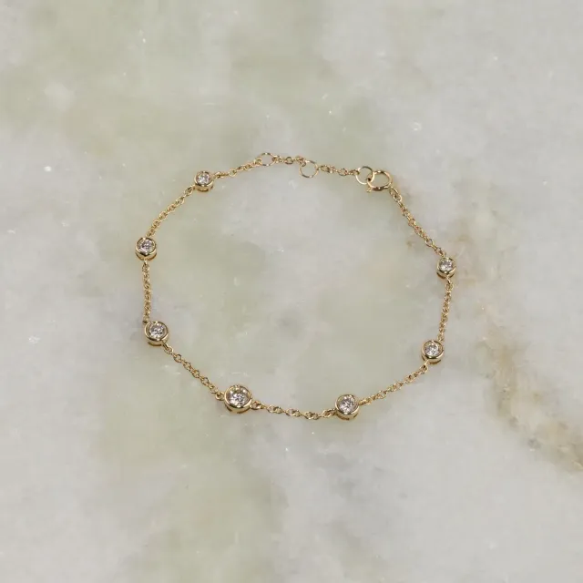 Sisi Copenhagen Diamond armbånd 14 kt guld 0,75 ct