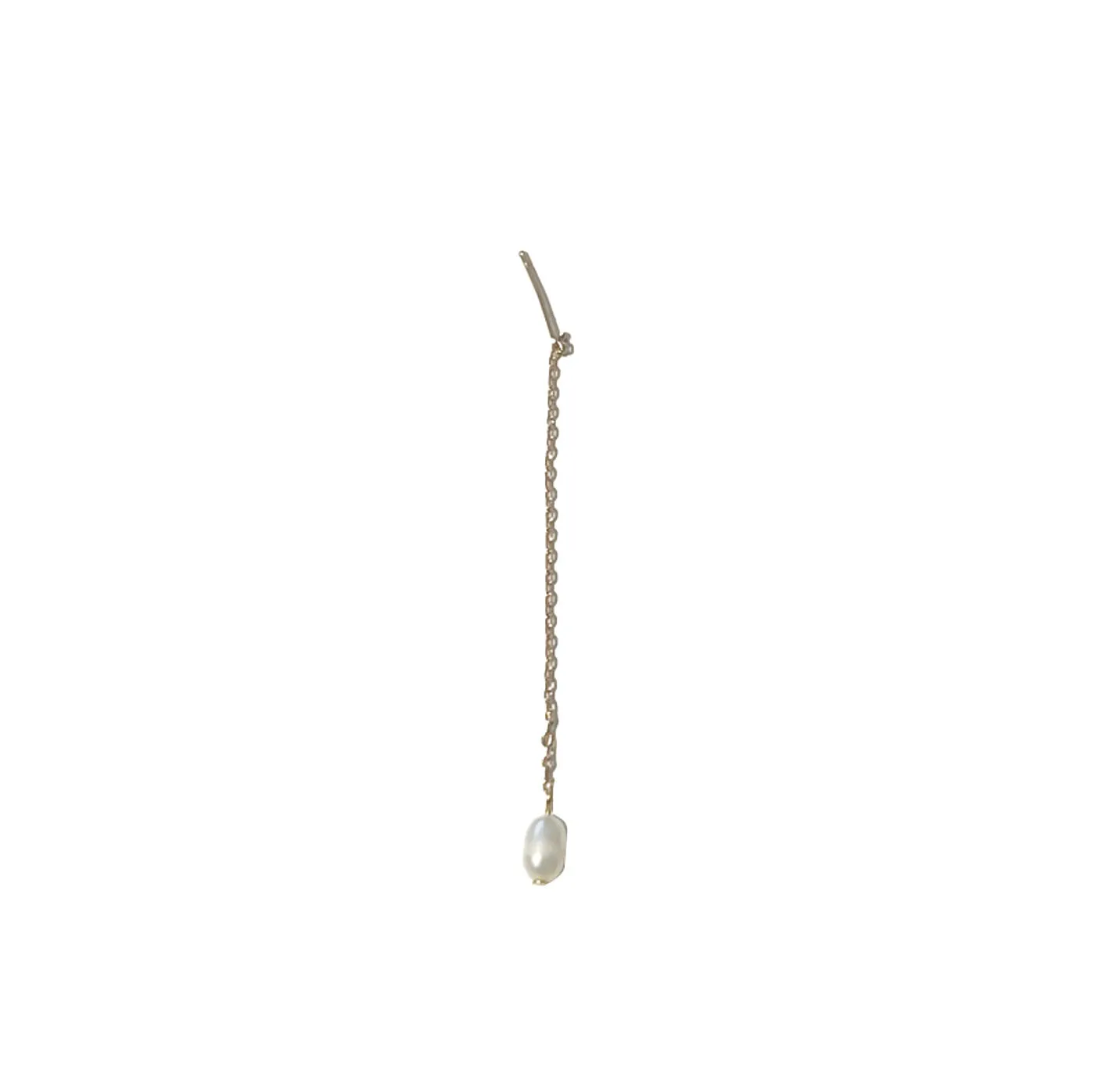 TIMI OF SWEDEN Lucia pearl chain øreringe guld 65 mm