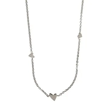 Timi of Sweden Three Small Hearts halskæde forgyldt