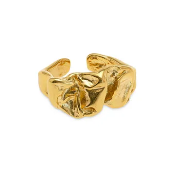 TIMI OF SWEDEN Siri chunky ring rustfrit stål str. 18