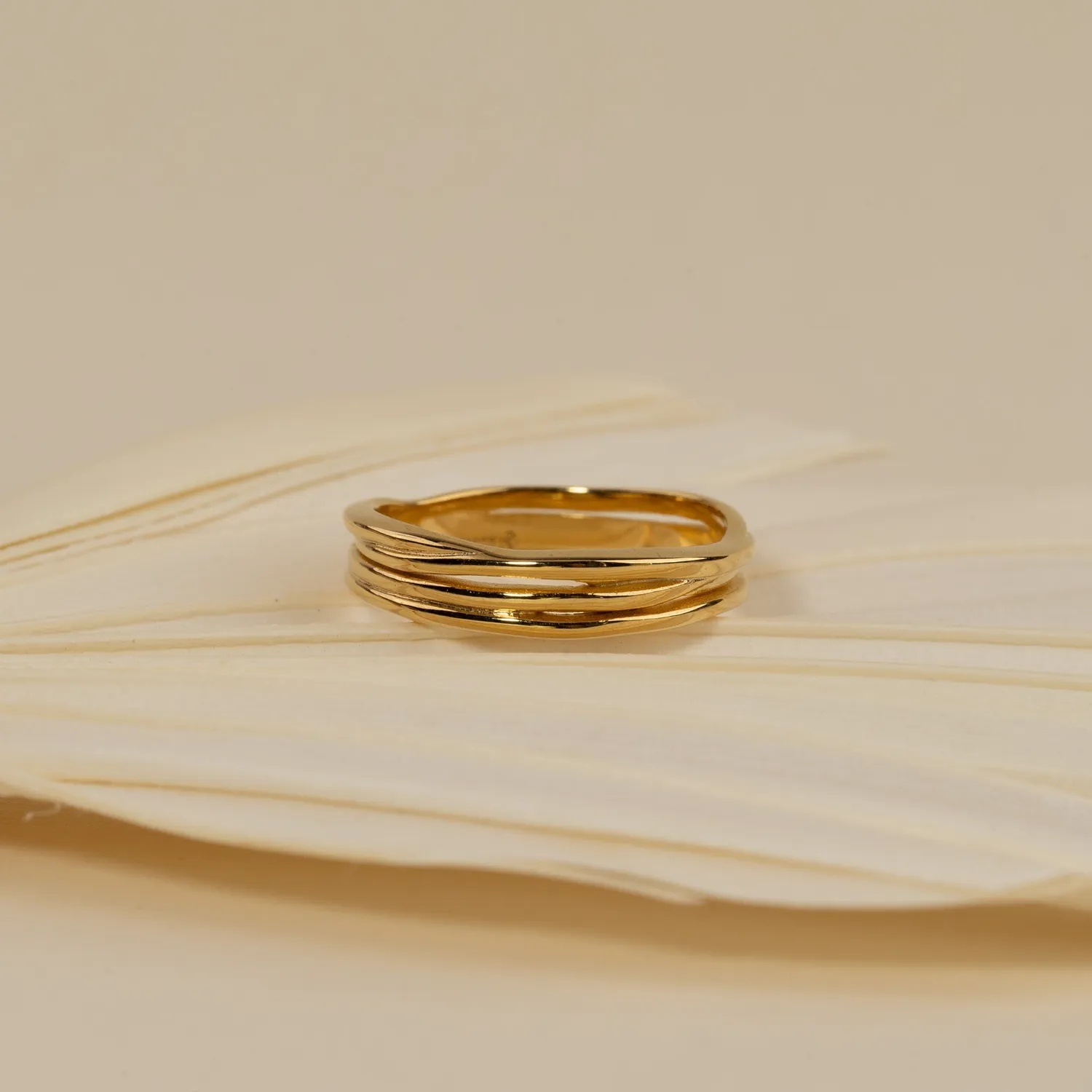 Sisi Copenhagen Willow forgyldt ring 5 mm guld