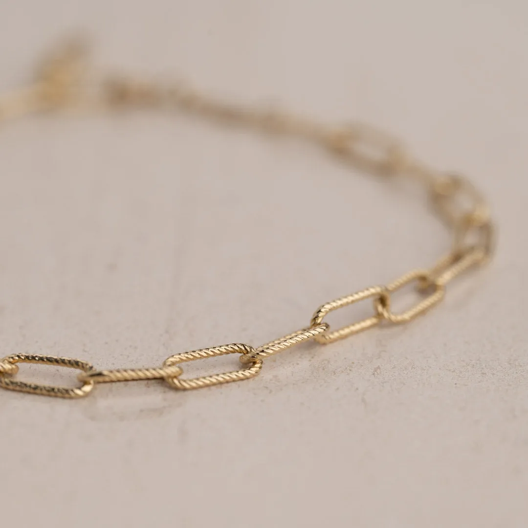 Sisi Copenhagen Roxanne armbånd massivt guld 20 cm