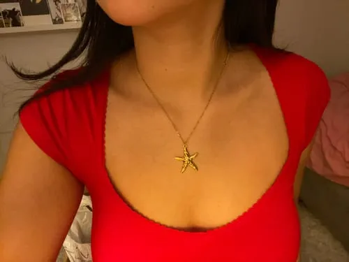 TIMI OF SWEDEN Malin Starfish halskæde guld vandtæt