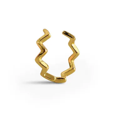 TIMI OF SWEDEN Eila wavy ørecuff stål par 2,7 mm