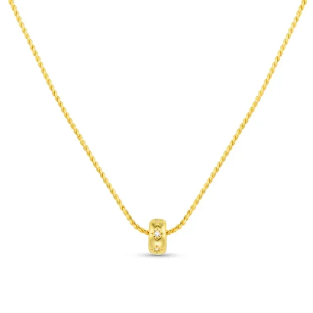 Orelia Starburst Thread Through halskæde guld krystal