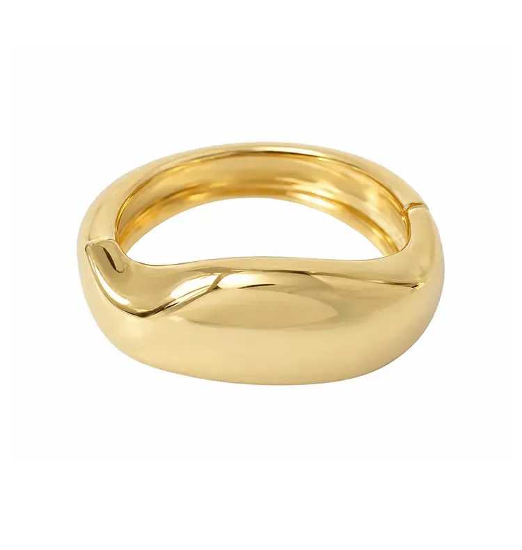 Wos Yamka armbånd guld bredt messing