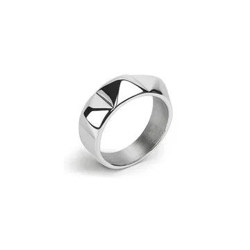 TIMI OF SWEDEN Ru Spike ring rustfrit stål 9 mm bred