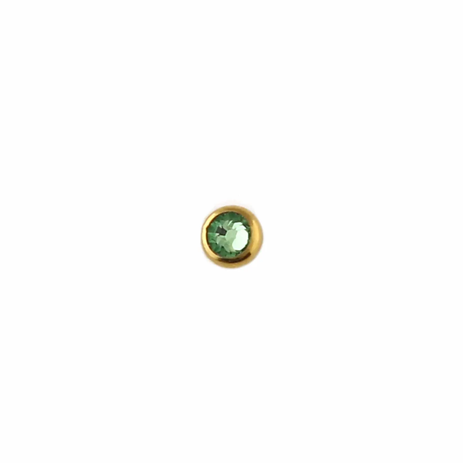 Orelia Emerald Labret øreringe guld grøn Swarovski