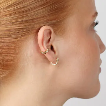 TIMI OF SWEDEN Georgie ear cuff blomst forgyldt