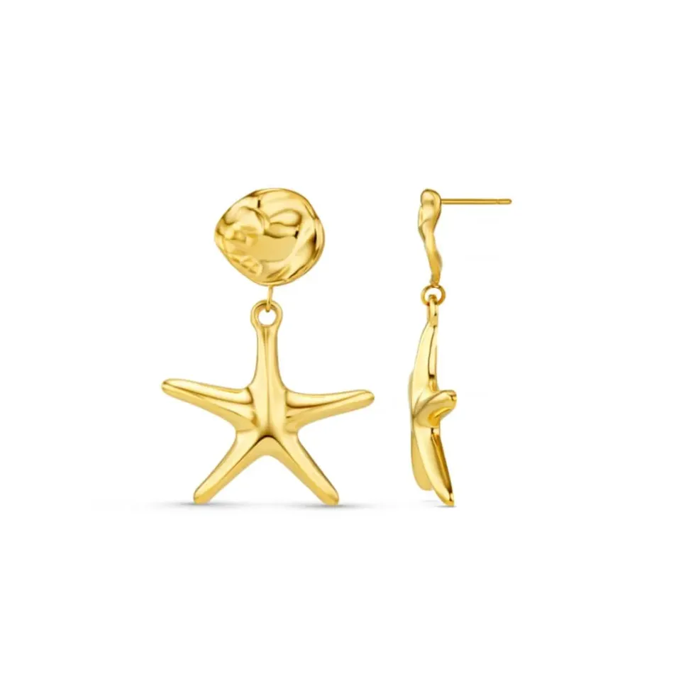 Orelia LUXE Statement Starfish øreringe forgyldt guld