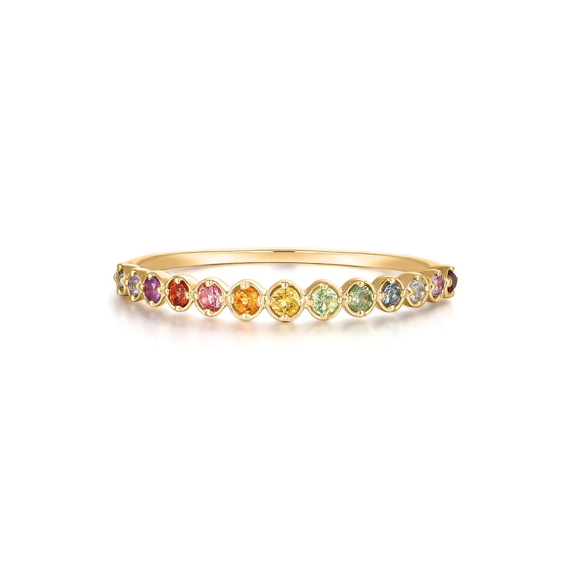 Bykjaergaard Fine ring 14 kt guld med ædelsten str. 56