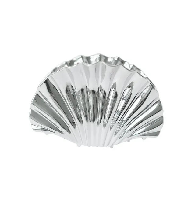 Wos Shell hårspænde sølv musling 9,3 cm