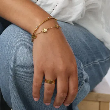 Timi of Sweden Ylva bangle armbånd guld 60 mm vandtæt
