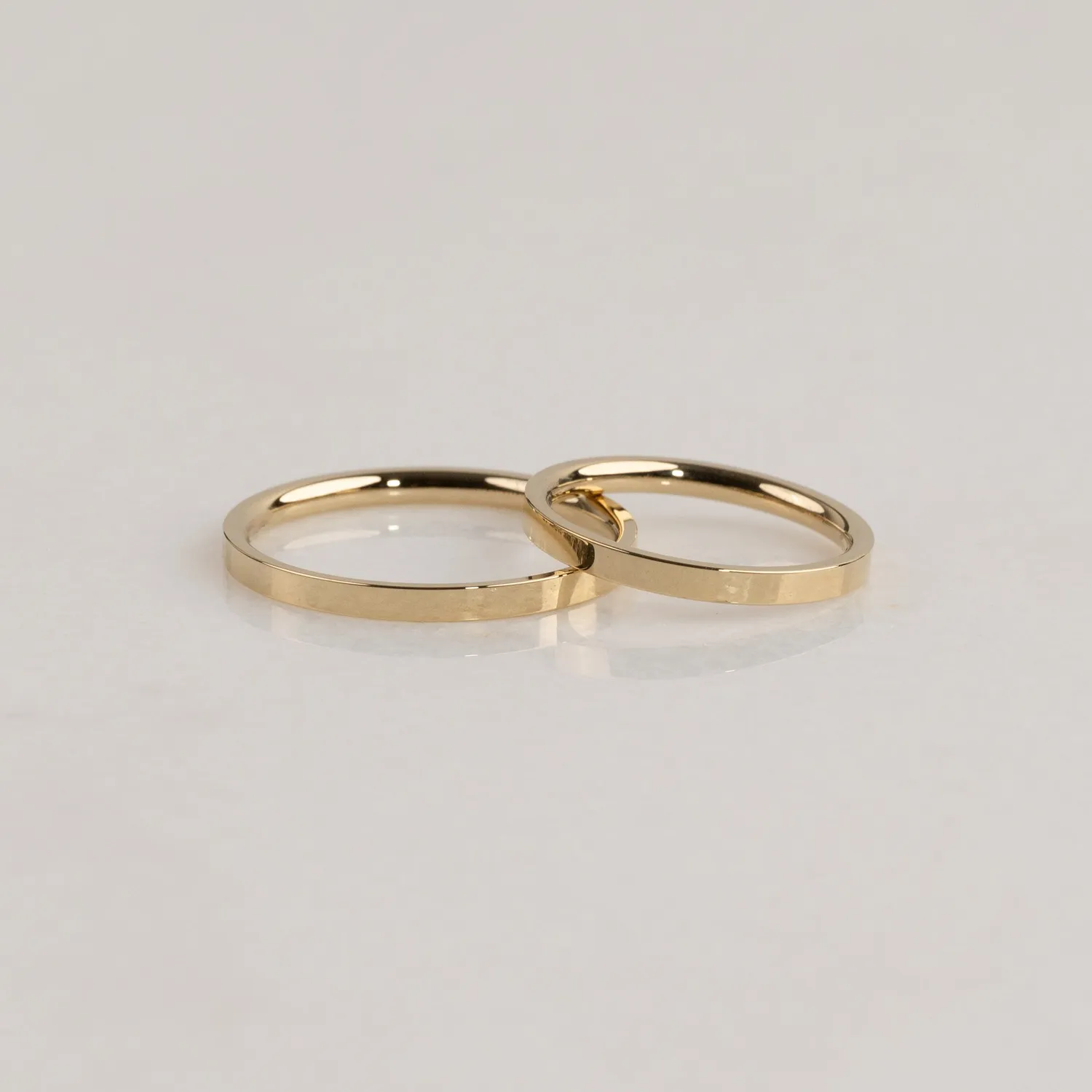 Sisi Copenhagen Simple Flat Comfort vielsesring 2 mm guld
