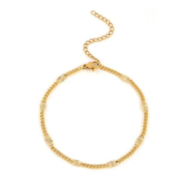 Timi of Sweden Sunday Vintage armbånd guld 16+5 cm forgyldt kæde