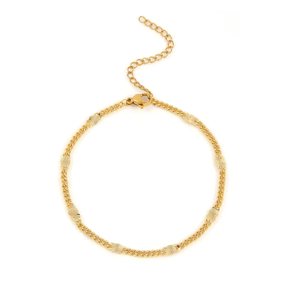 Timi of Sweden Sunday Vintage armbånd guld 16+5 cm forgyldt kæde