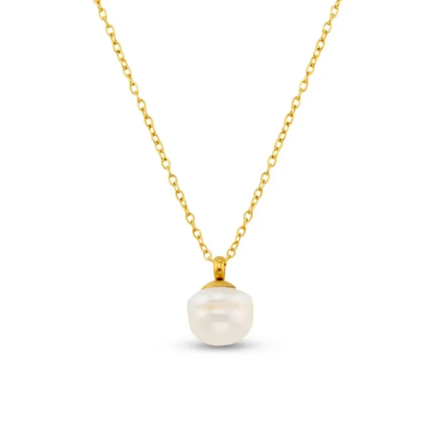 Orelia Organic Pearl Collar halskæde guld