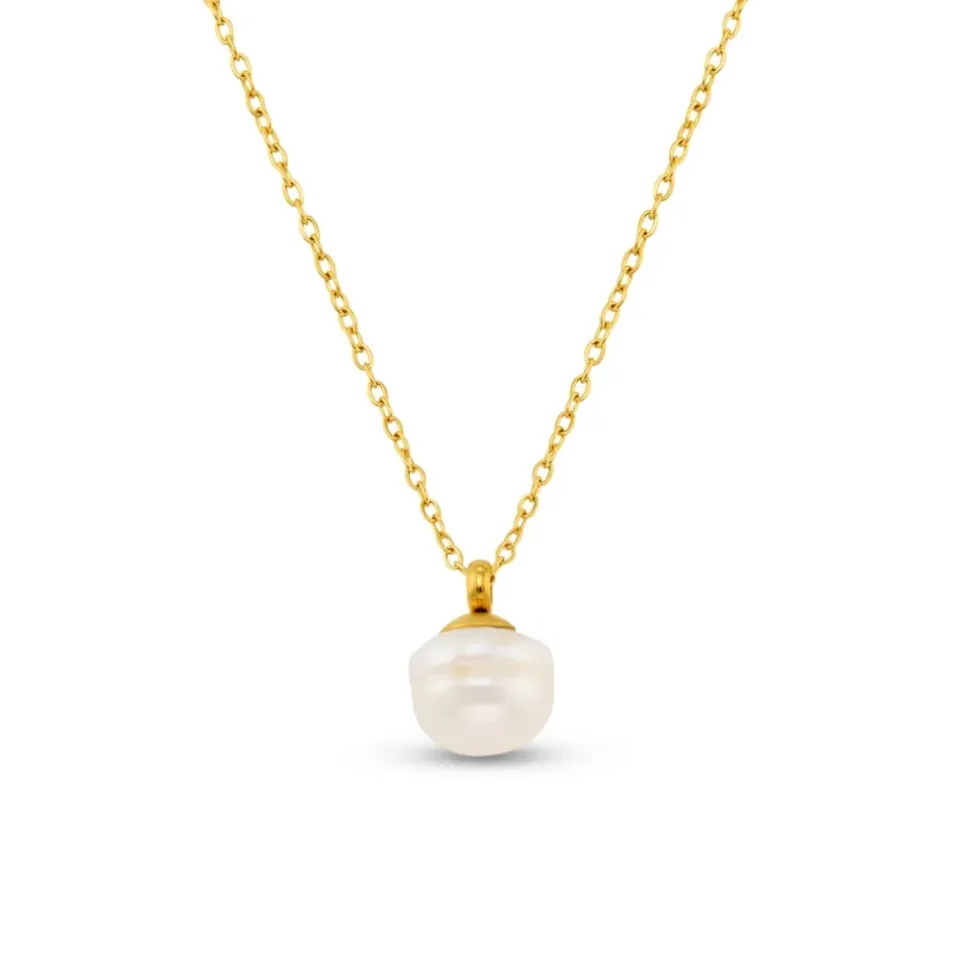 Orelia Organic Pearl Collar halskæde guld