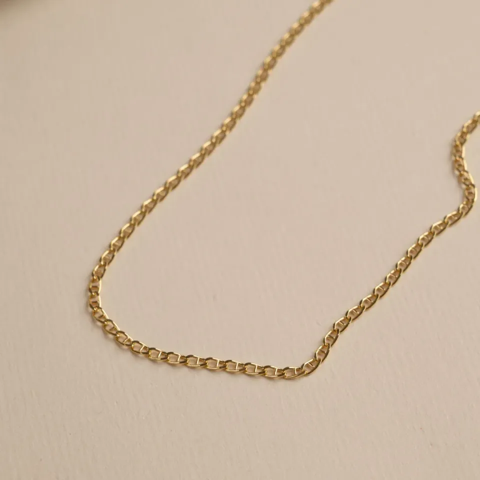 Sisi Copenhagen Auda Golden Chain kæde 42 cm forgyldt