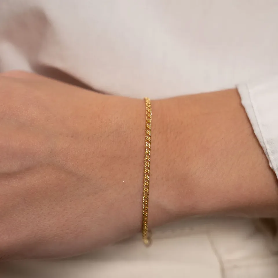 Sisi Copenhagen Mynte armbånd 9 karat guld 16-19 cm