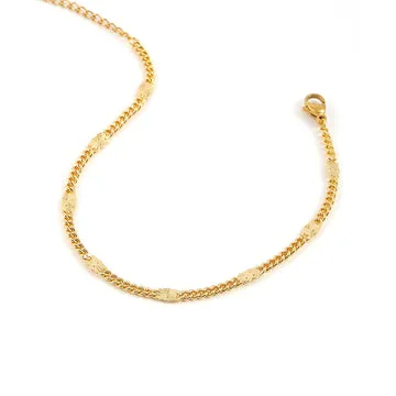 TIMI OF SWEDEN Sunday armbånd guld 16+5 cm forgyldt