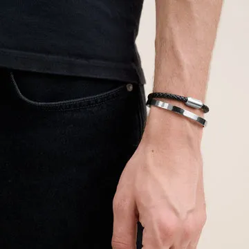 TIMI OF SWEDEN Oliver læderarmbånd 21,5 cm vandtæt