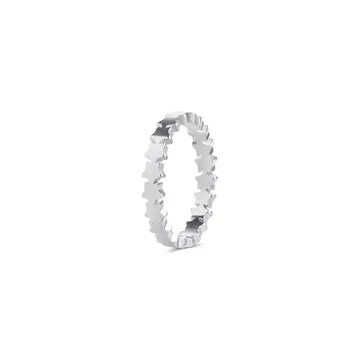 TIMI OF SWEDEN Jamila star ring rustfrit stål 17,5 mm