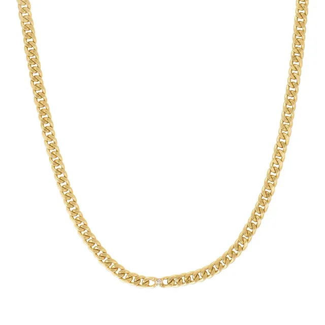 Bykjaergaard Infinity halskæde forgyldt diamant