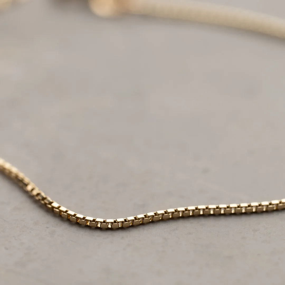 Sisi Copenhagen Venezia armbånd massivt 9 kt guld 16 cm