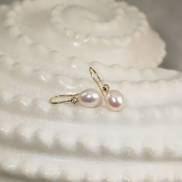 Sisi Copenhagen Eva Pearl ørekrog 9 kt guld perle