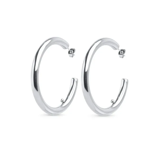 TIMI OF SWEDEN Peg sleek hoops øreringe 50 mm vandtæt