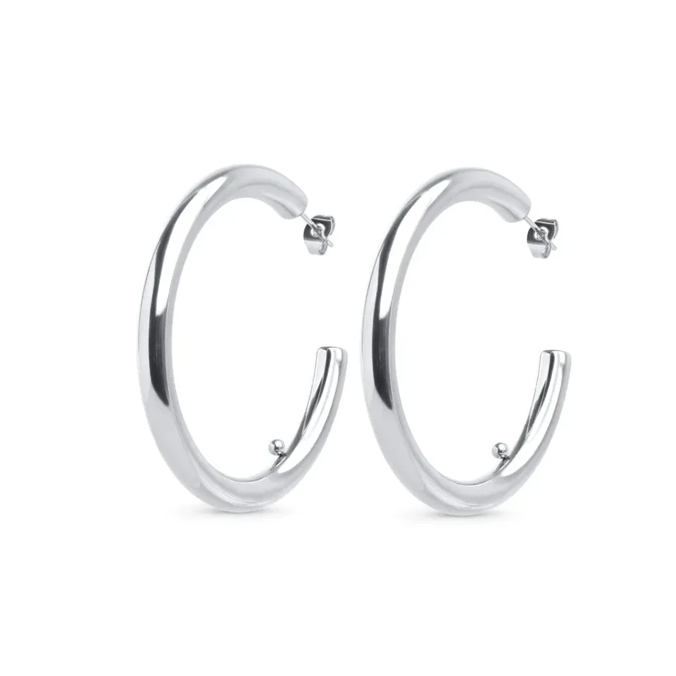 TIMI OF SWEDEN Peg sleek hoops øreringe 50 mm vandtæt