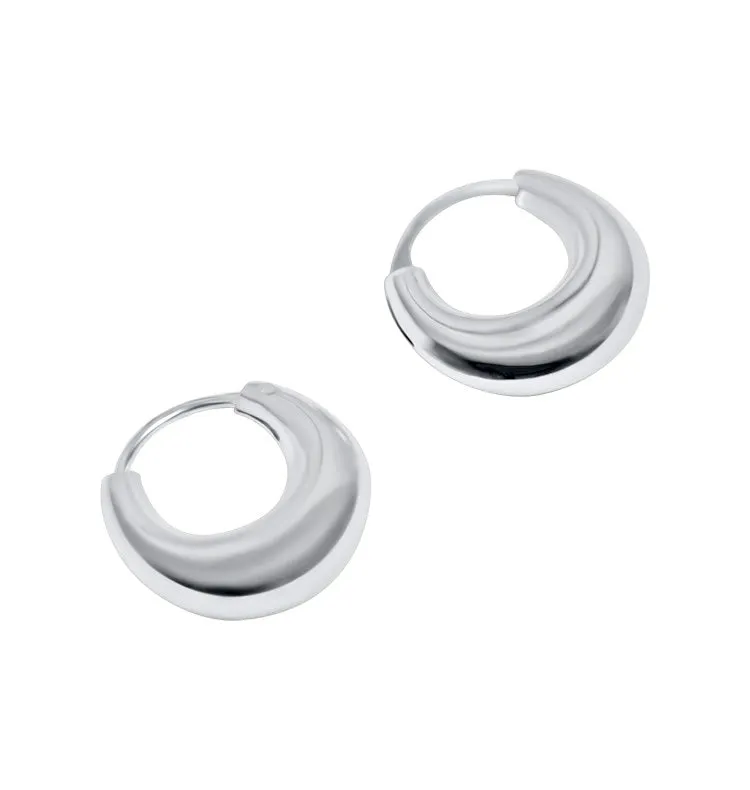 Wos Up Lio hoops 925 sølv 15 mm creoler små