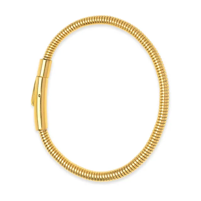 TIMI OF SWEDEN Miva armbånd rund kæde guld stål