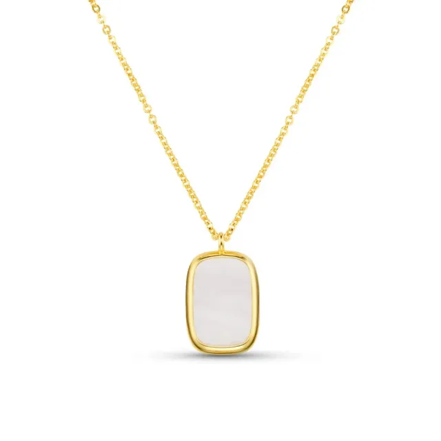 Orelia Statement Enamel halskæde forgyldt lang