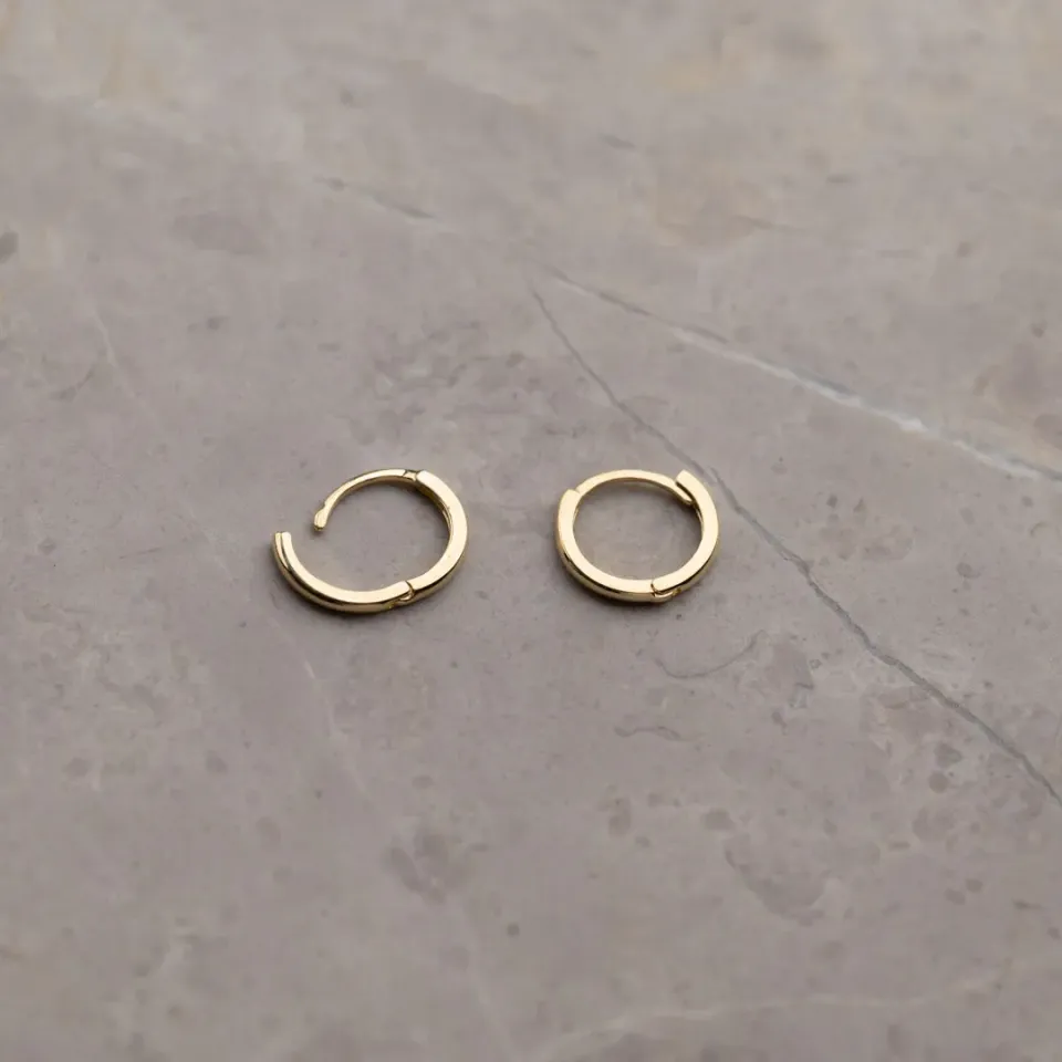 Sisi Copenhagen Classic creoler 10 mm 9 kt guld par