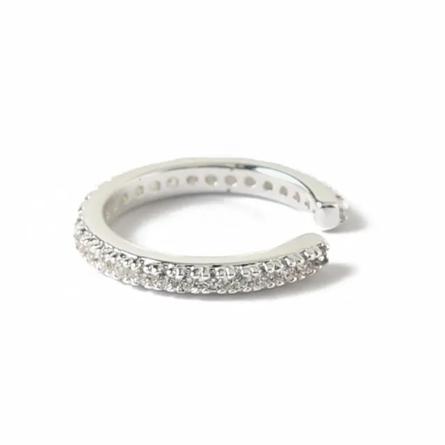 Orelia Fine Pavé Ear Cuff sølv cubic zirconia