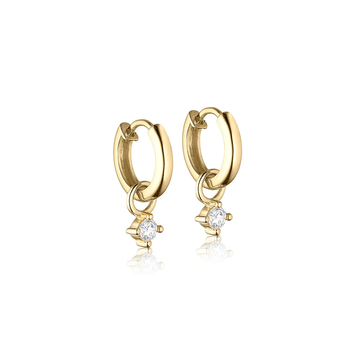 Bykjaergaard Individual zirkonia charm forgyldt sølv